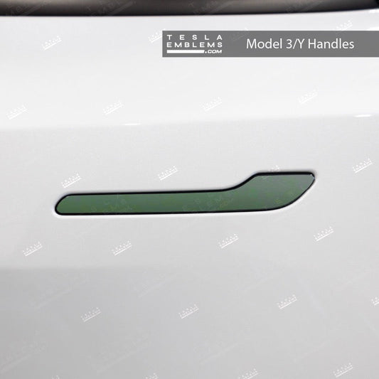 3M Matte Military Green Tesla Door Handle Decals (4pcs)