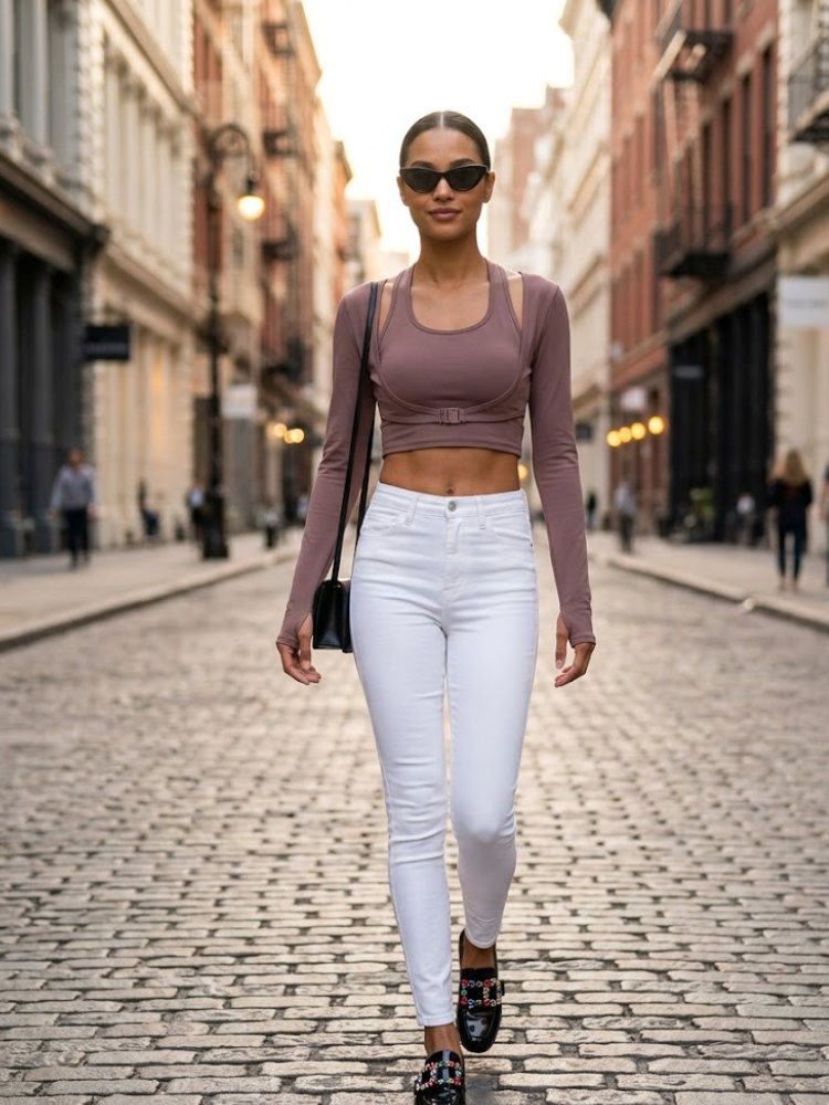 Mauve CENTRAL PARK Sports Top Prêt-à-Porter BYMANYC ® New York-1