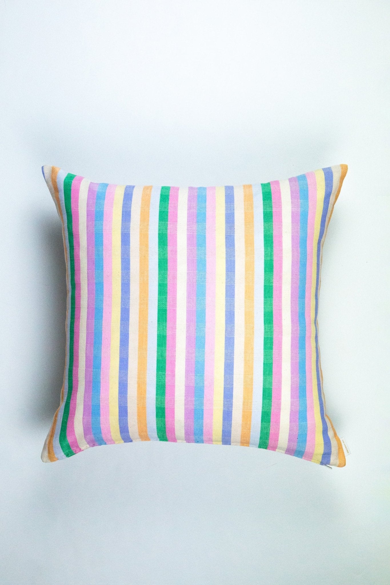 Maxine Pastel Rainbow Stripe Pillow
