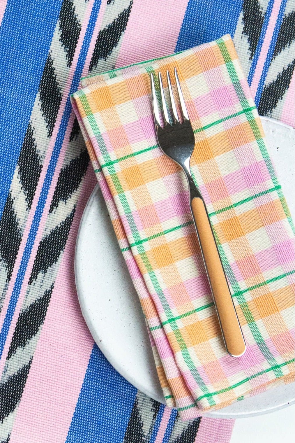 Marguerite Plaid Dinner Napkin
