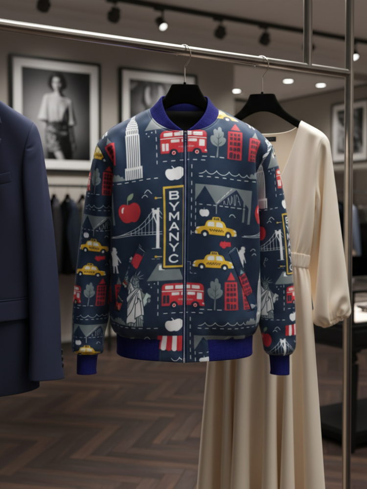 Men's HARLEM Bomber Jacket BYMANYC ® New York-2