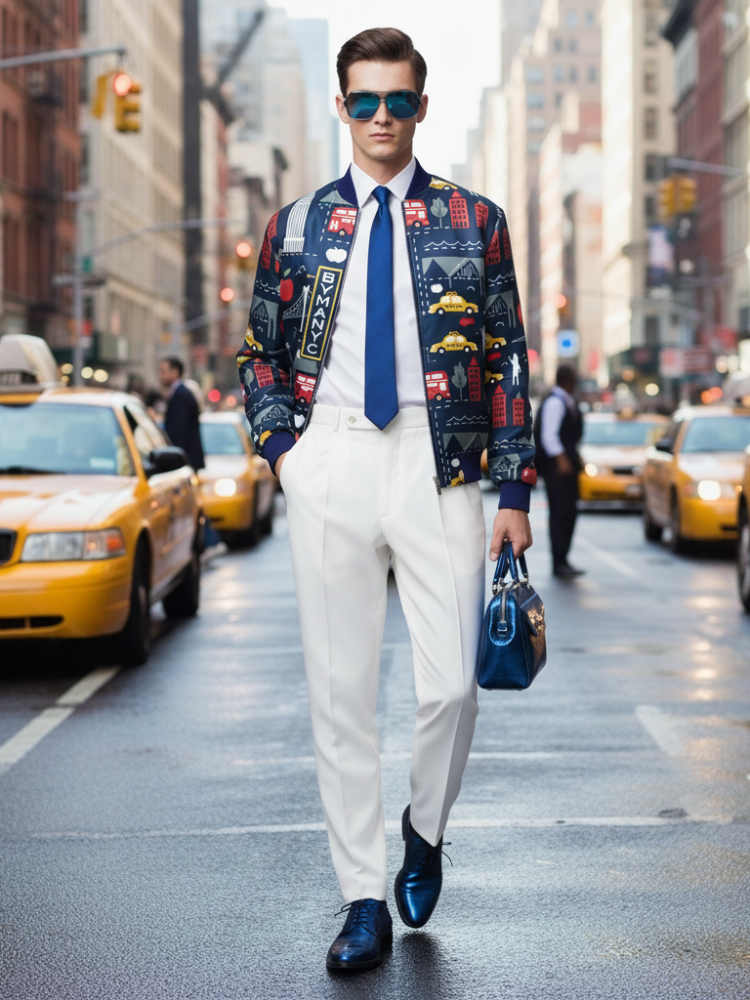 Men's HARLEM Bomber Jacket BYMANYC ® New York-3