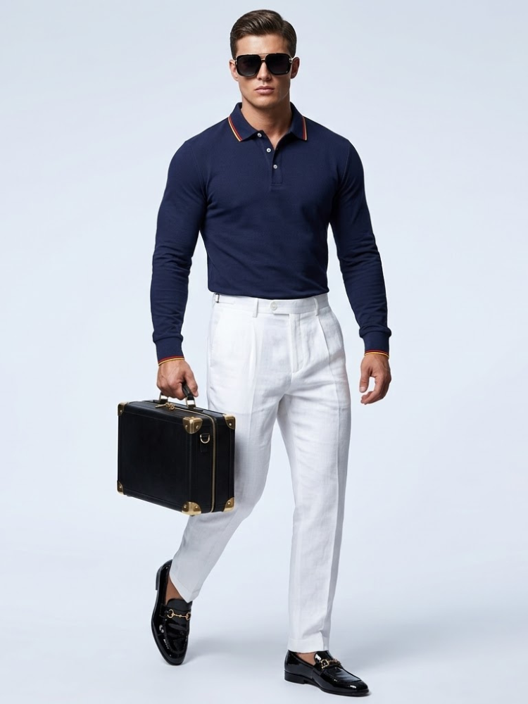 Men's Long-Sleeve Polo CENTRAL New Collection Prêt-à-Porter BYMANYC ® New York-0