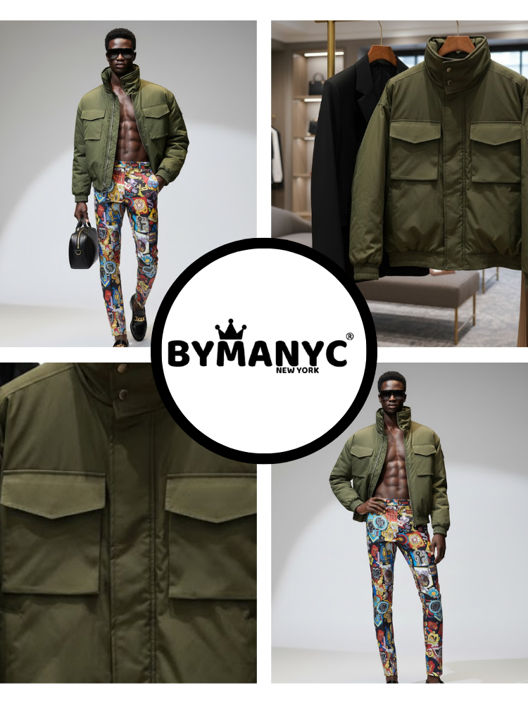Men's Utility Jacket FORT GREENE NYFW New Colecction BYMANYC ® New York-1