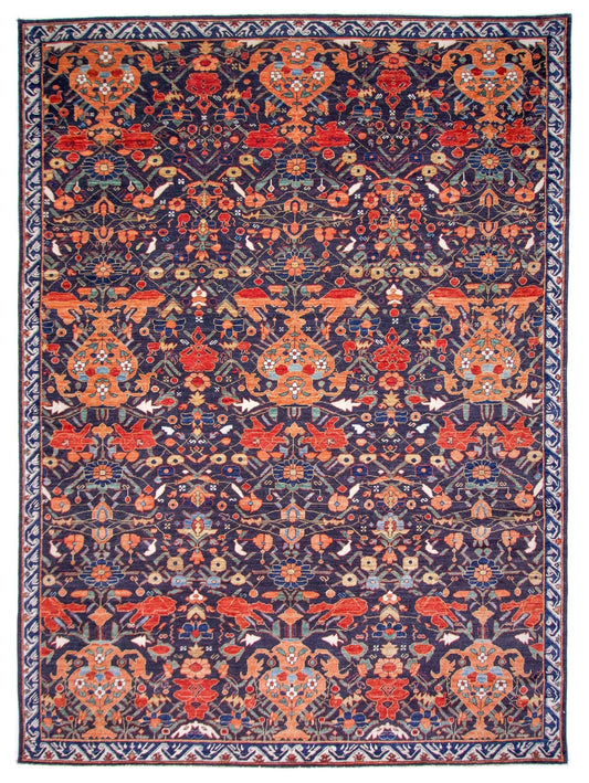 Persian Vase Design (9x12) black/multicolor-0