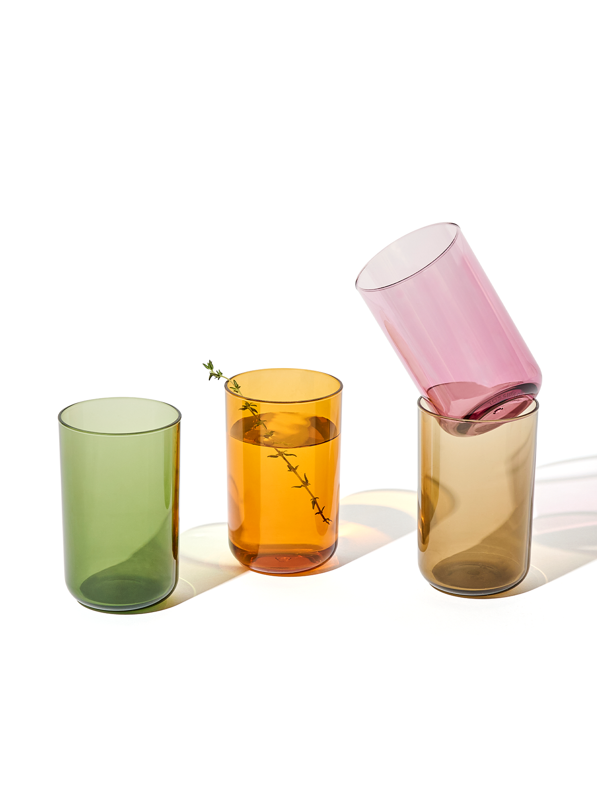RESERVE 10oz Tumbler Tritan™ Copolyester Glass - Mixed Color Set - Bulk-4