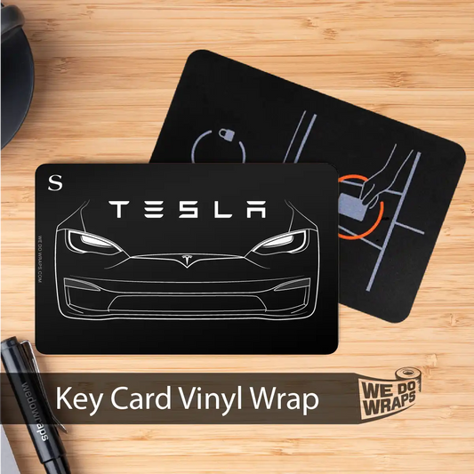 Model S Front Outline | NFC Key Card Wrap