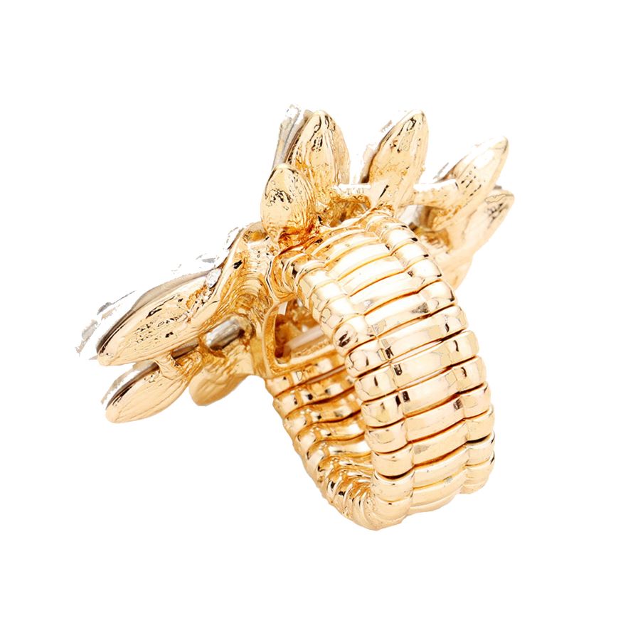 Marquise Crystal Cluster Stretch Ring