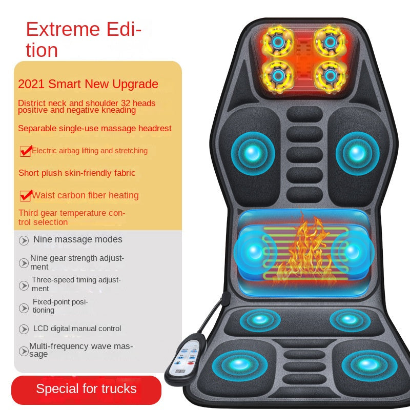 Multi-functional Heating Vibration Massage Cushion Seat Pad

Experience relief wherever you go with this versatile massage cushion! Featuring three therapeutic massage methods—kneading, vibration, and traction—it targets your neck, shoulders, back, and waist with soothing heat. The plush PU leather and velvet design fits seamlessly into your car or home, while the compact 15W power makes it perfect for on-the-go relaxation. Say goodbye to tension and hello to comfort, one massage at a time!

Car and Home