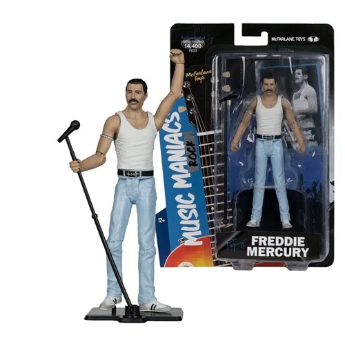 Music Maniacs Rock Wave 3 Queen Freddie Mercury 6" Scale Action Figure
