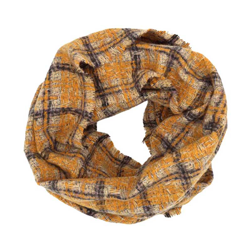 Plaid Check Infinity Scarf