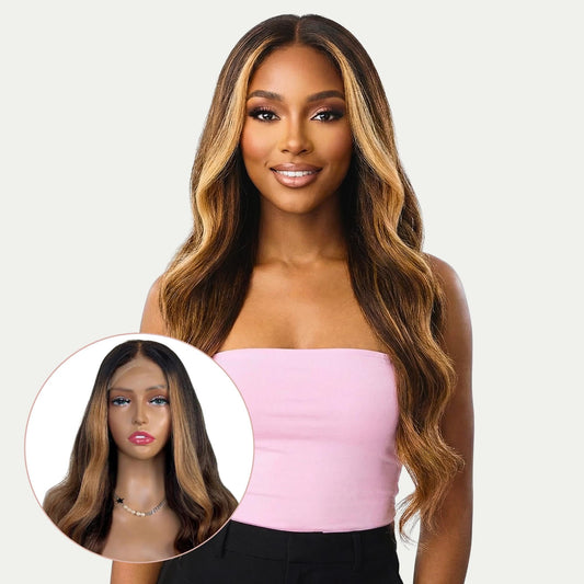 Mystique Glueless 5x5 HD Lace Professionally Colored 100% Human Hair Closure Wig