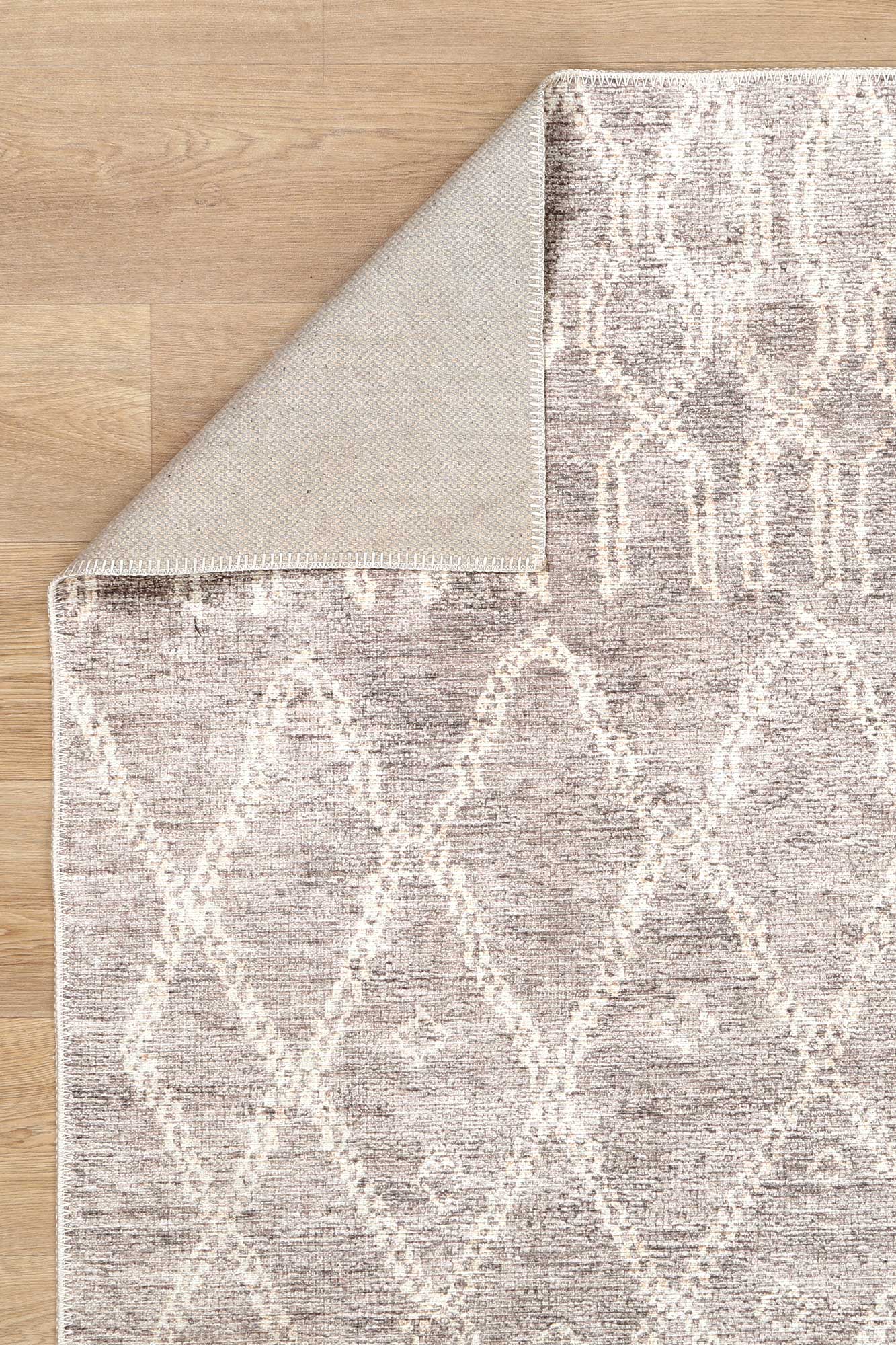 Nordic Nahla Vintage Modern in Beige : Runner Rug-3