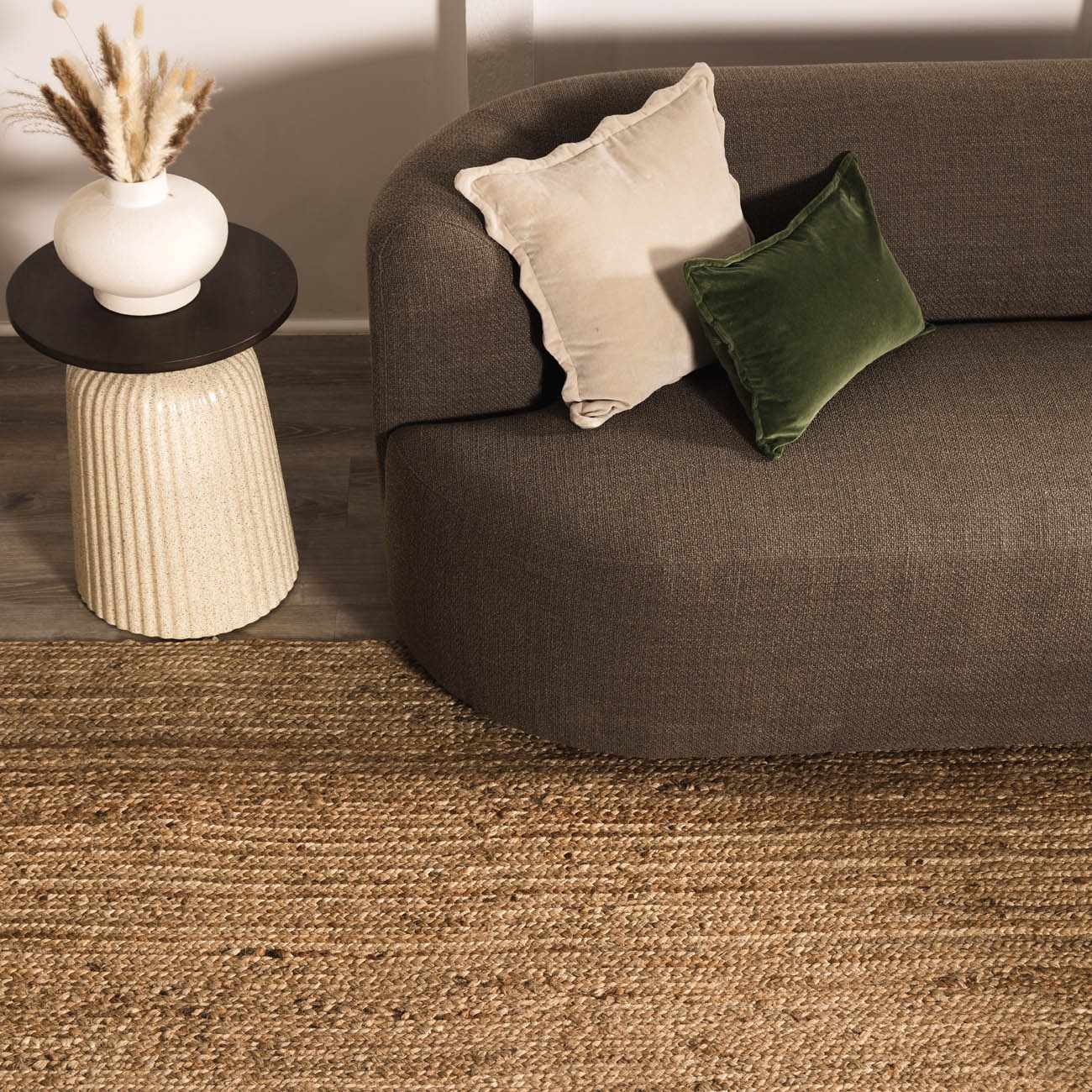 Shippagan Tan Jute Braided Rug-4