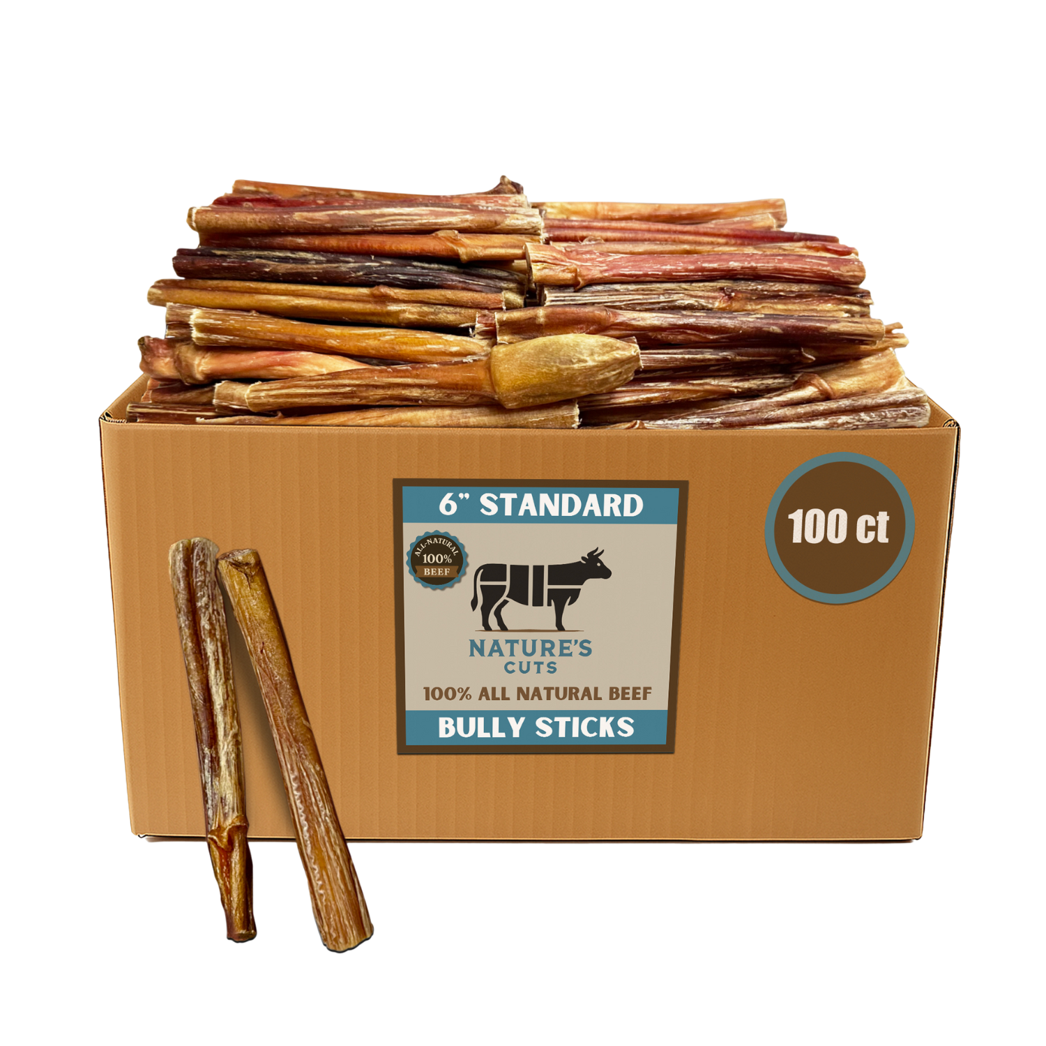 6" Standard Bulk Bully Sticks-5