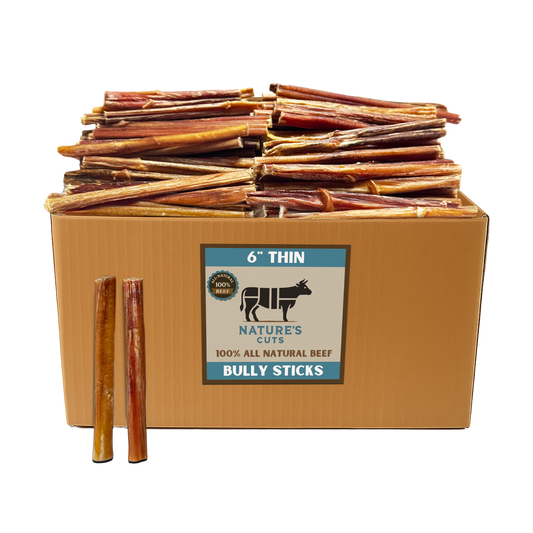 6" Thin Bulk Bully Sticks-0