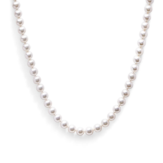 14K Gold 8.0x8.5mm Akoya Pearl Strand Necklace-0