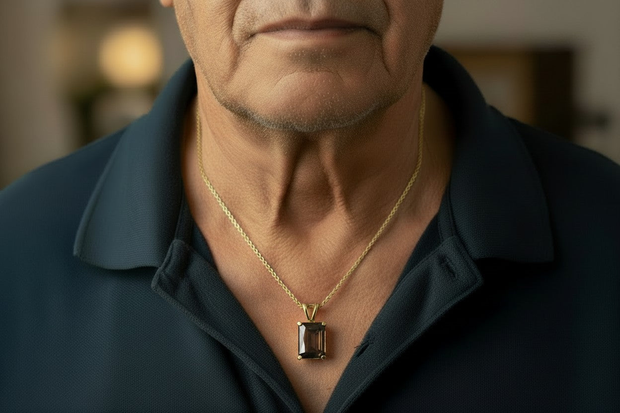 "Never Forgotten" Cushion Cut Cremation Pendant 16x12mm