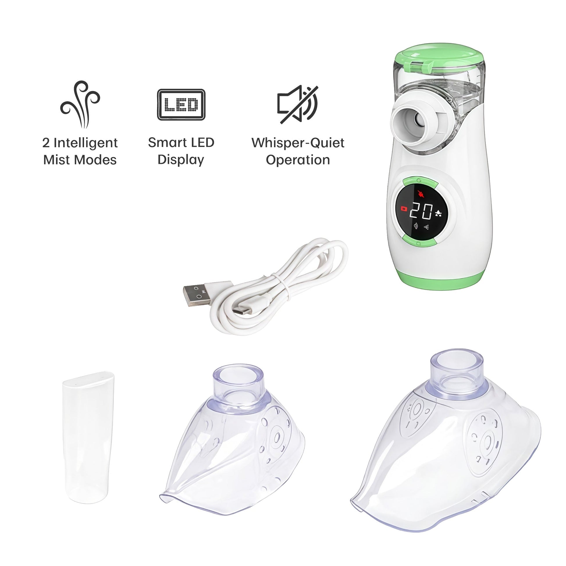 Mesh Nebulizer with Baby Nasal Aspirator – Complete Breathing & Relief Kit-1