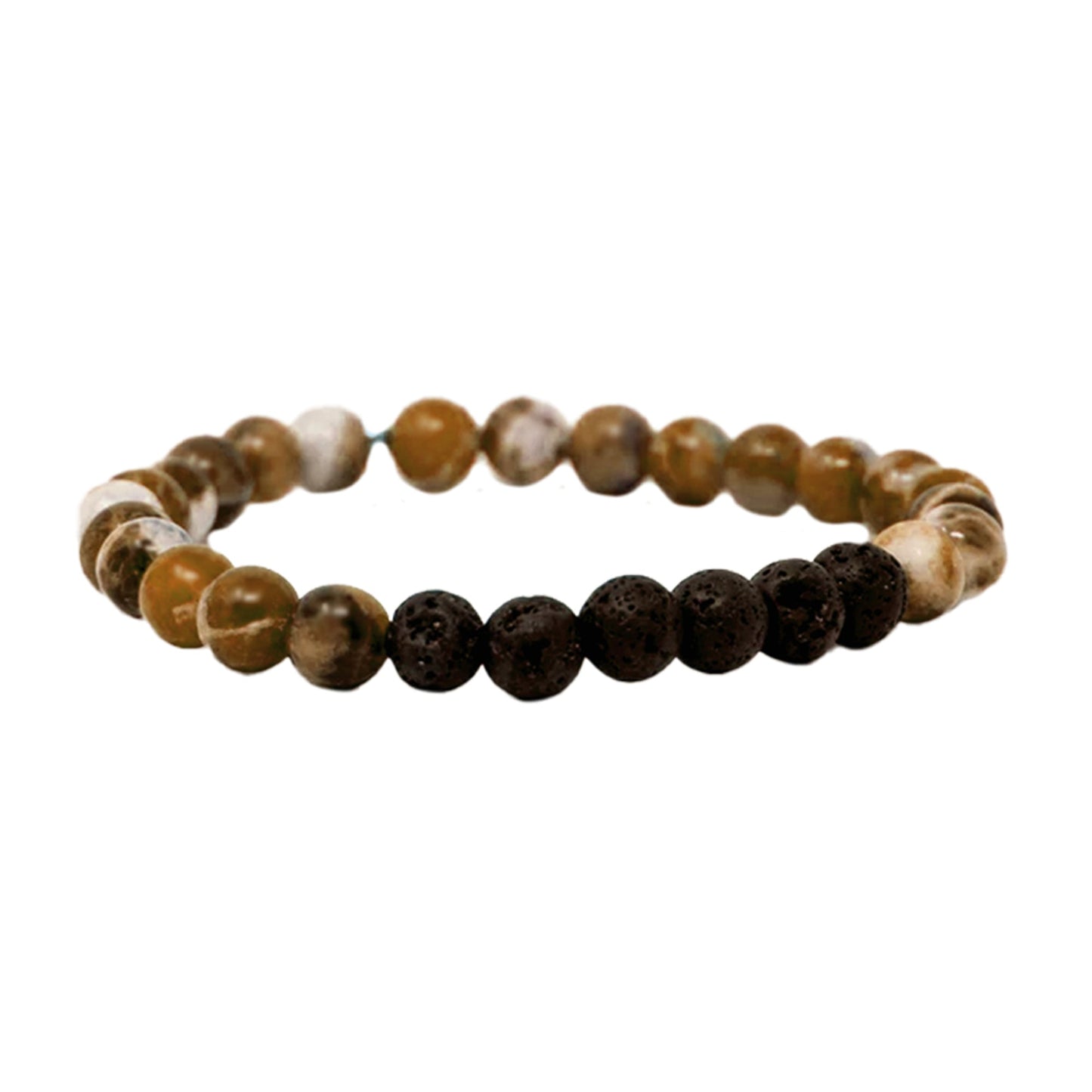 Lava stone Bracelet with Peppermint & Sweet Orange essential oils-2