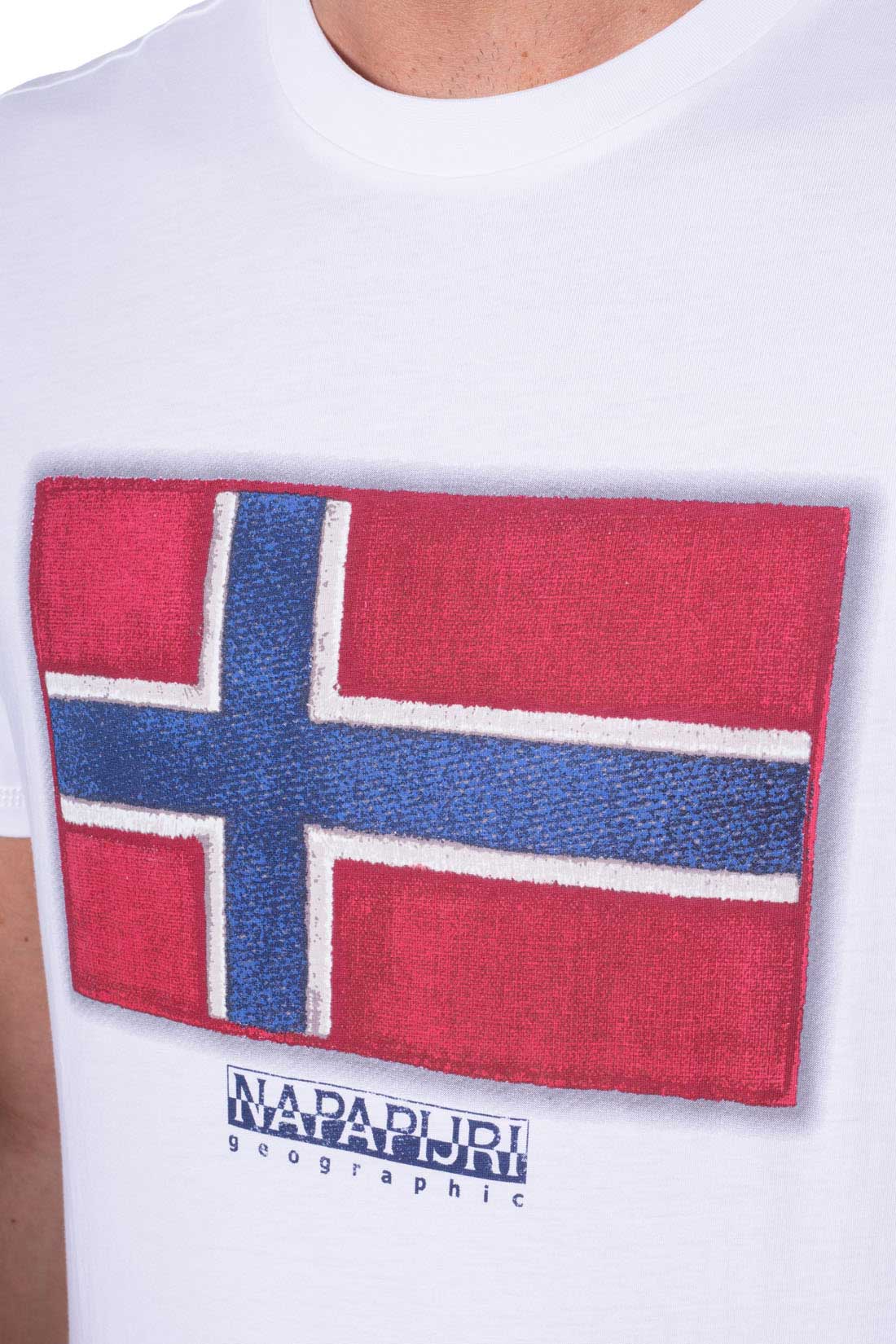 NAPAPIJRI - Men's logo flag T-shirt - Size S-0
