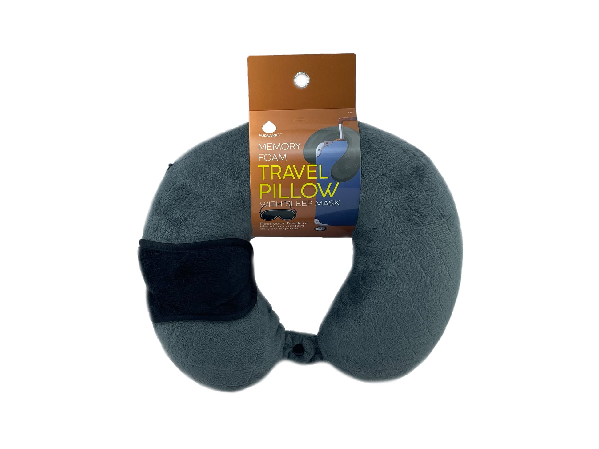 Smart Travel Set: Electric Luggage, Purtag Tracker & Memory Foam Pillow-1