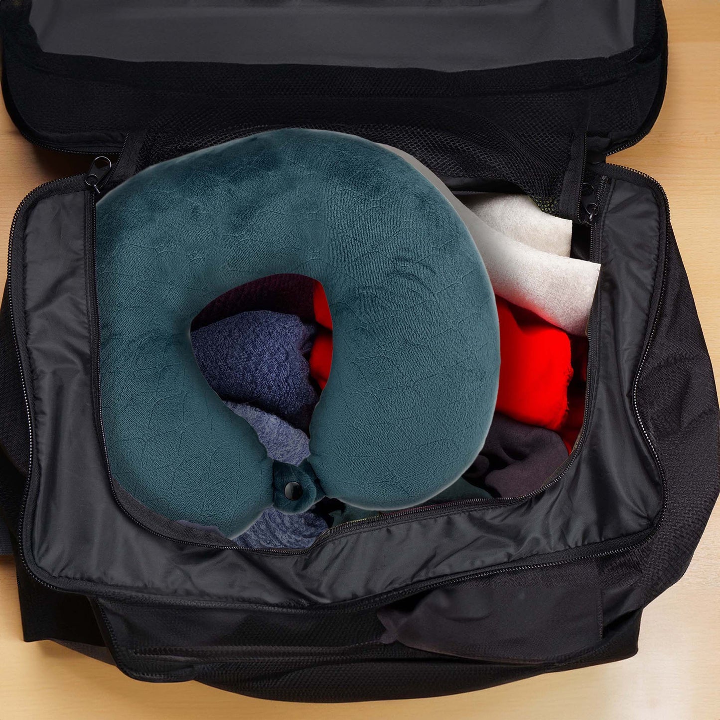 3 Memory Foam Travel Pillows with Sleep Masks by Pursonic-2