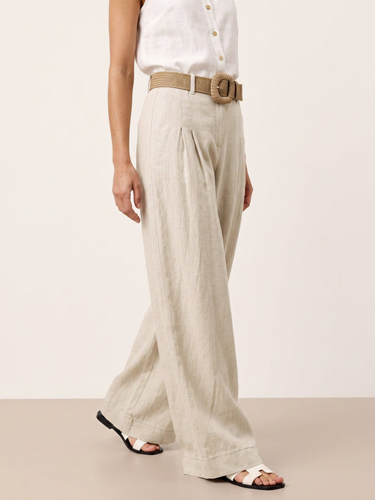 Natural Woven Straw Belt With Square Buckle
