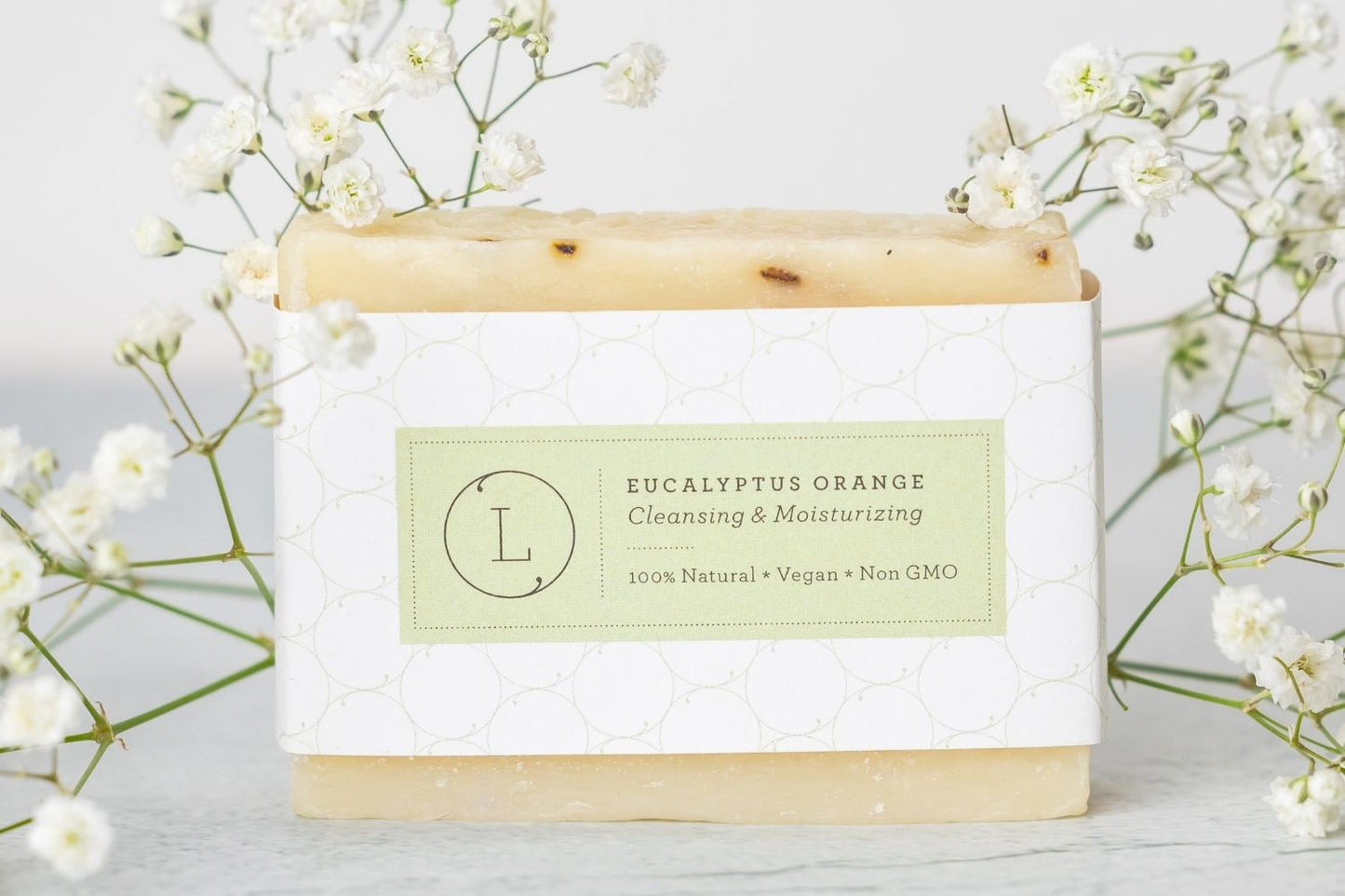 2x Eucalyptus Natural Handmade Soap Bar, Fresh Cold Process Soap-3