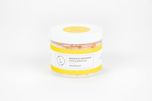 Grapefruit Natural Bath Salt Soak with Dead sea, Epsom and Himalayan salts-0