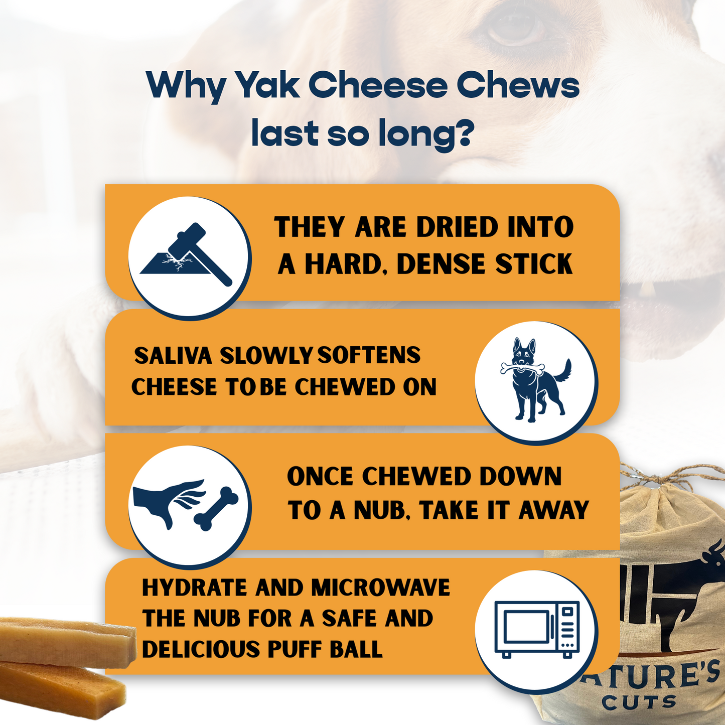 Large Pumpkin Flavored Yak Cheese w/ Tag