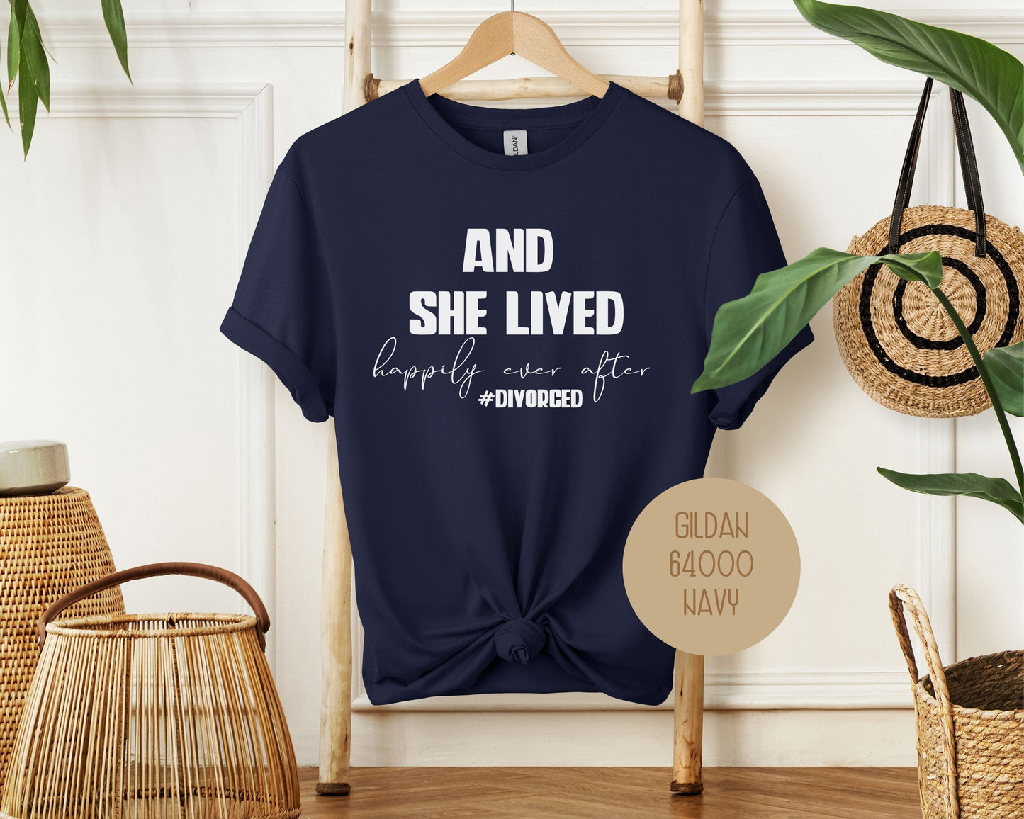 And She Lived Happily Ever After Divorce Party Shirt-7