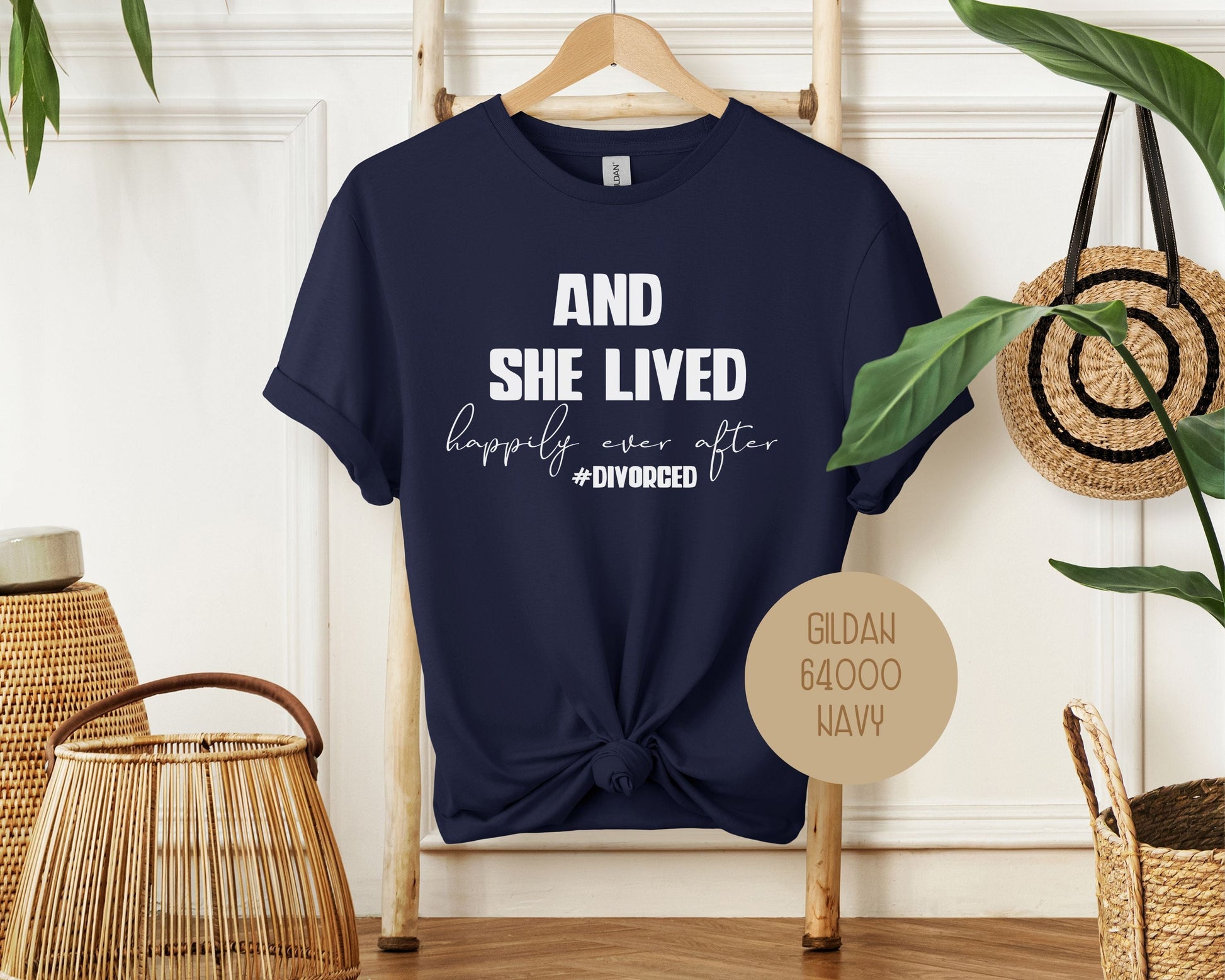 And She Lived Happily Ever After Divorce Party Shirt-7