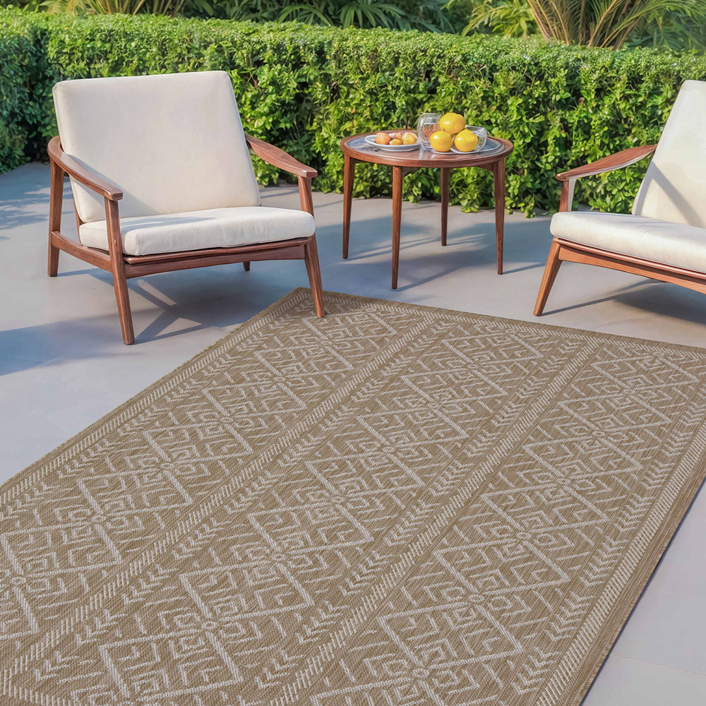 Brisk Beige Machine Woven Rug-1