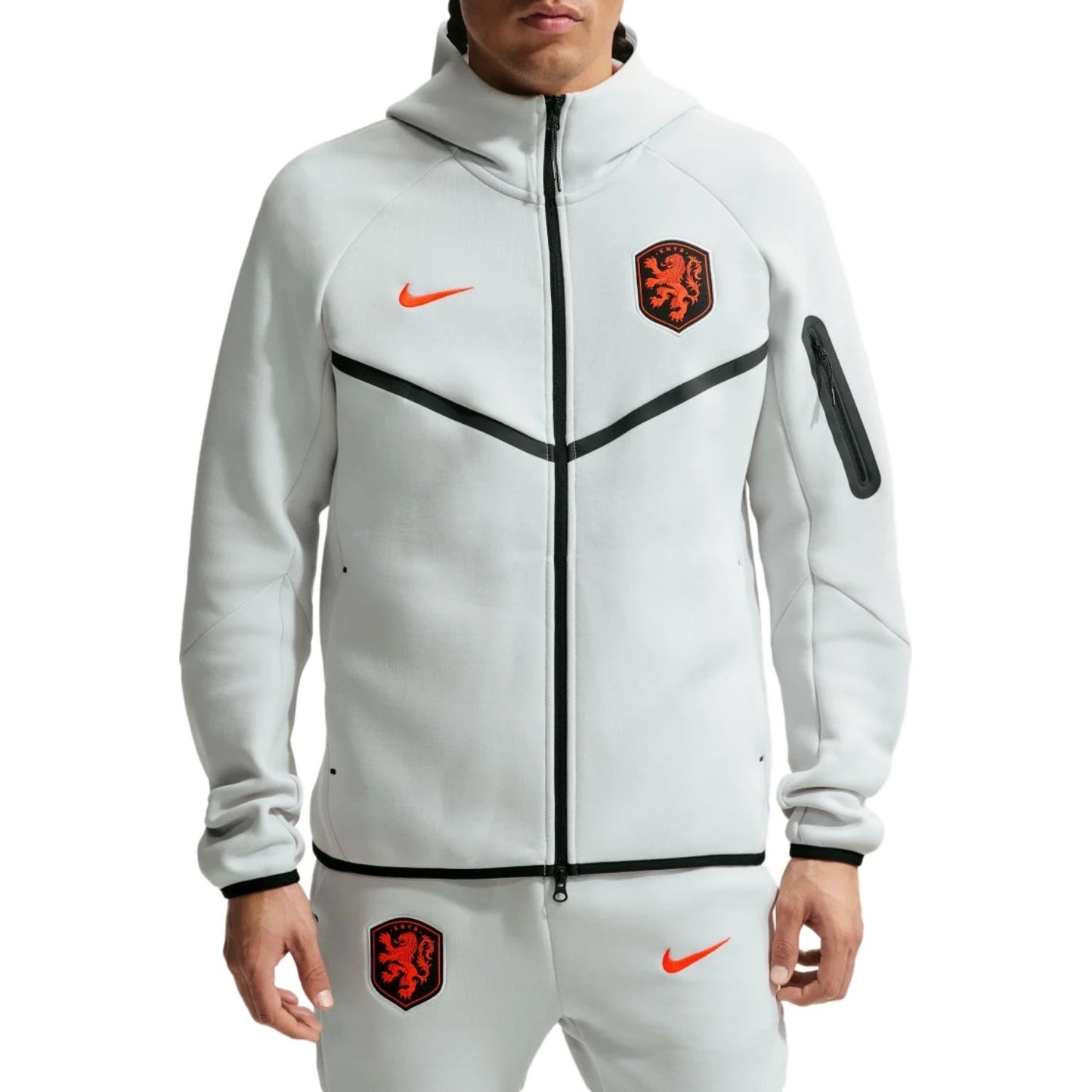Netherlands Tech Fleece presentation soccer tracksuit 2026/27 - Nike-0