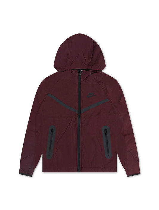 Nike Boys Tech Fleece Hoodie - Burgundy Crush/Black