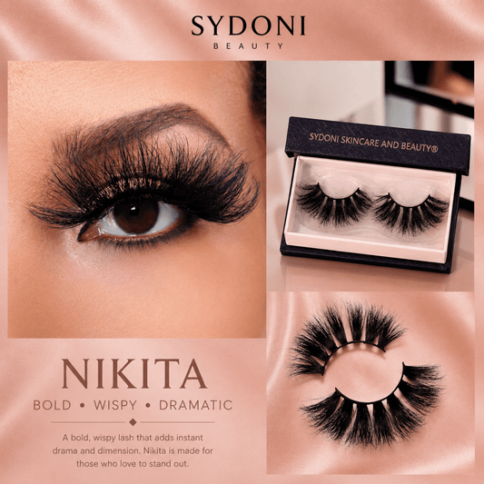 SYDONI "NIKITA" LUXURY MINK LASHES - Handcrafted Glam Inspired by a Close Friend Whose Personality and Exotic Beauty Never Went Unnoticed
