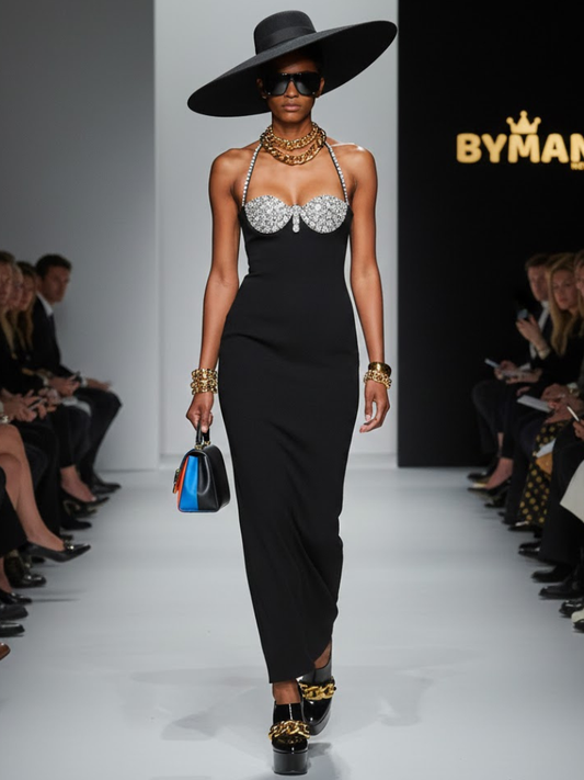 Noir Diamond Halter • MIDTOWN New Collection BYMANYC ® New York-0