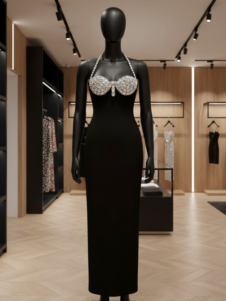 Noir Diamond Halter • MIDTOWN New Collection BYMANYC ® New York-2