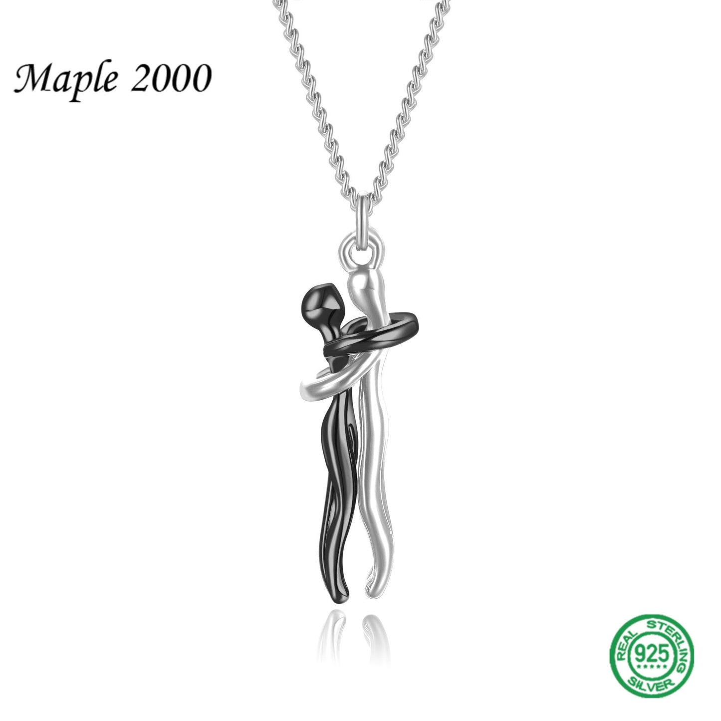Jewelry Couple Female Personality Hug Gold Necklaces