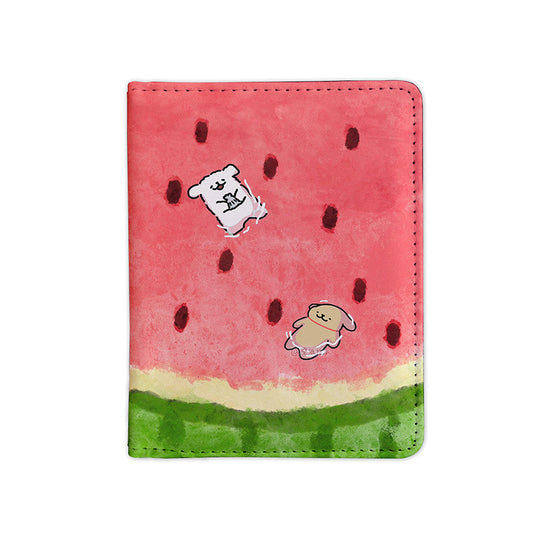 Line Dog Spring Travel Passport Holder Document Case Protective Cover Multi-Function Card Holder for International Travel Portable Organizer Ticket Storage