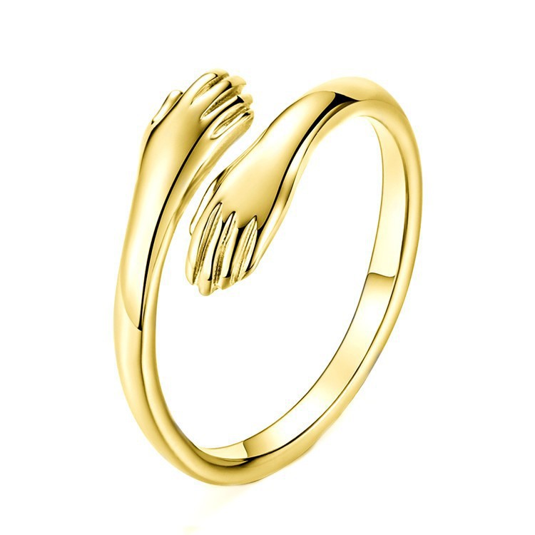 Jewelry Couple Female Personality Hug Gold Necklaces