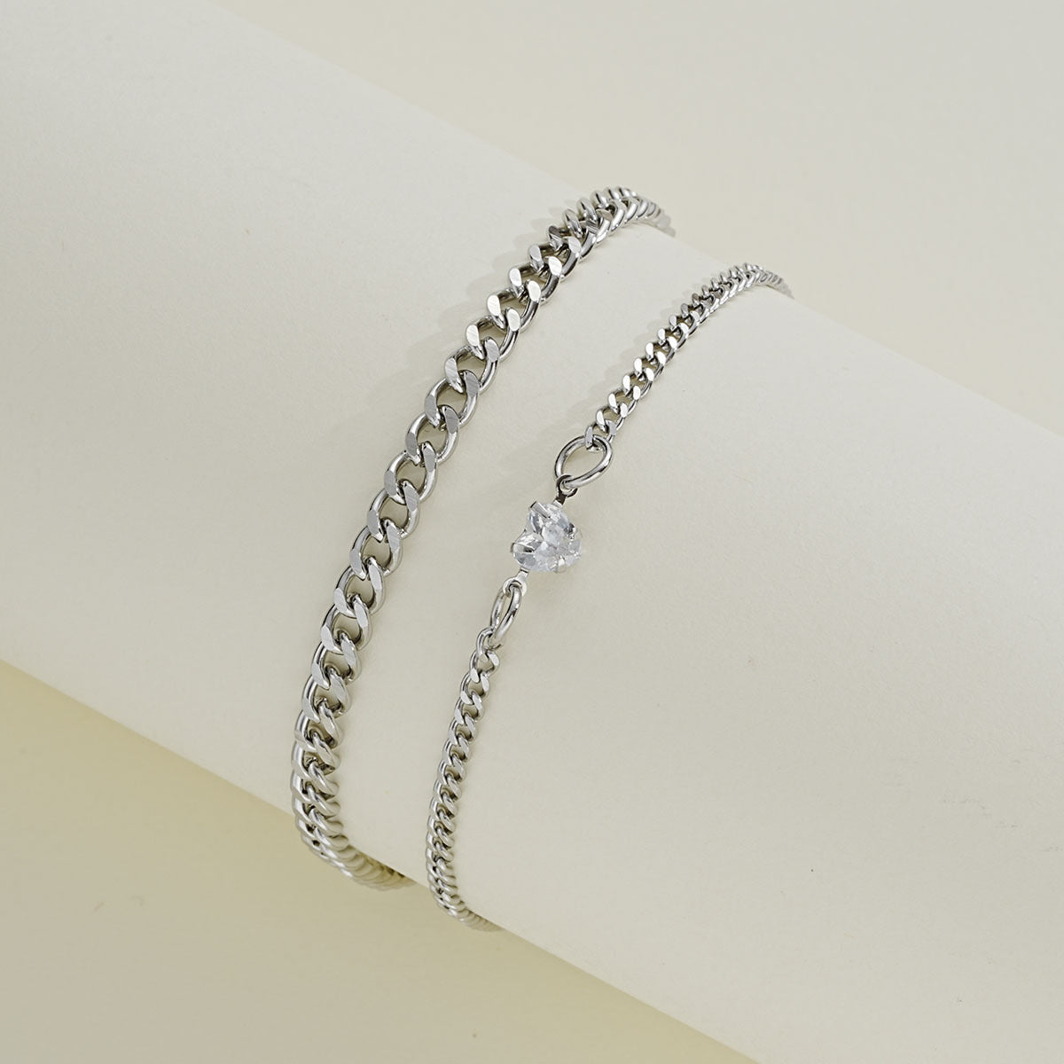 Design High-grade Suit Stainless Steel Couple Bracelet