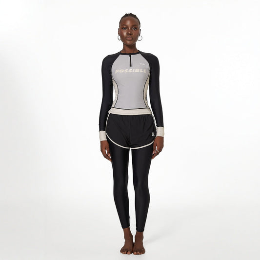 Long Sleeve Pants Split Sports Yoga Fitness Quick Drying Swimsuit Diving Three Piece Sets Women Swimming Spring Swimwear