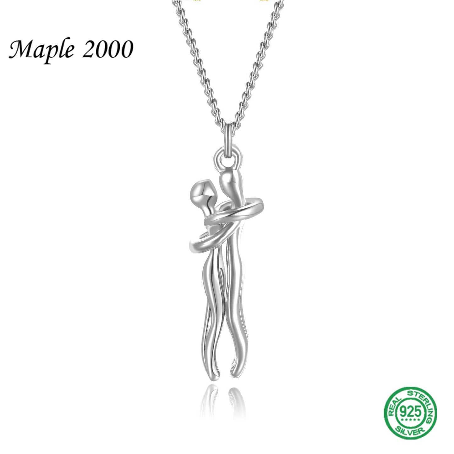 Jewelry Couple Female Personality Hug Gold Necklaces
