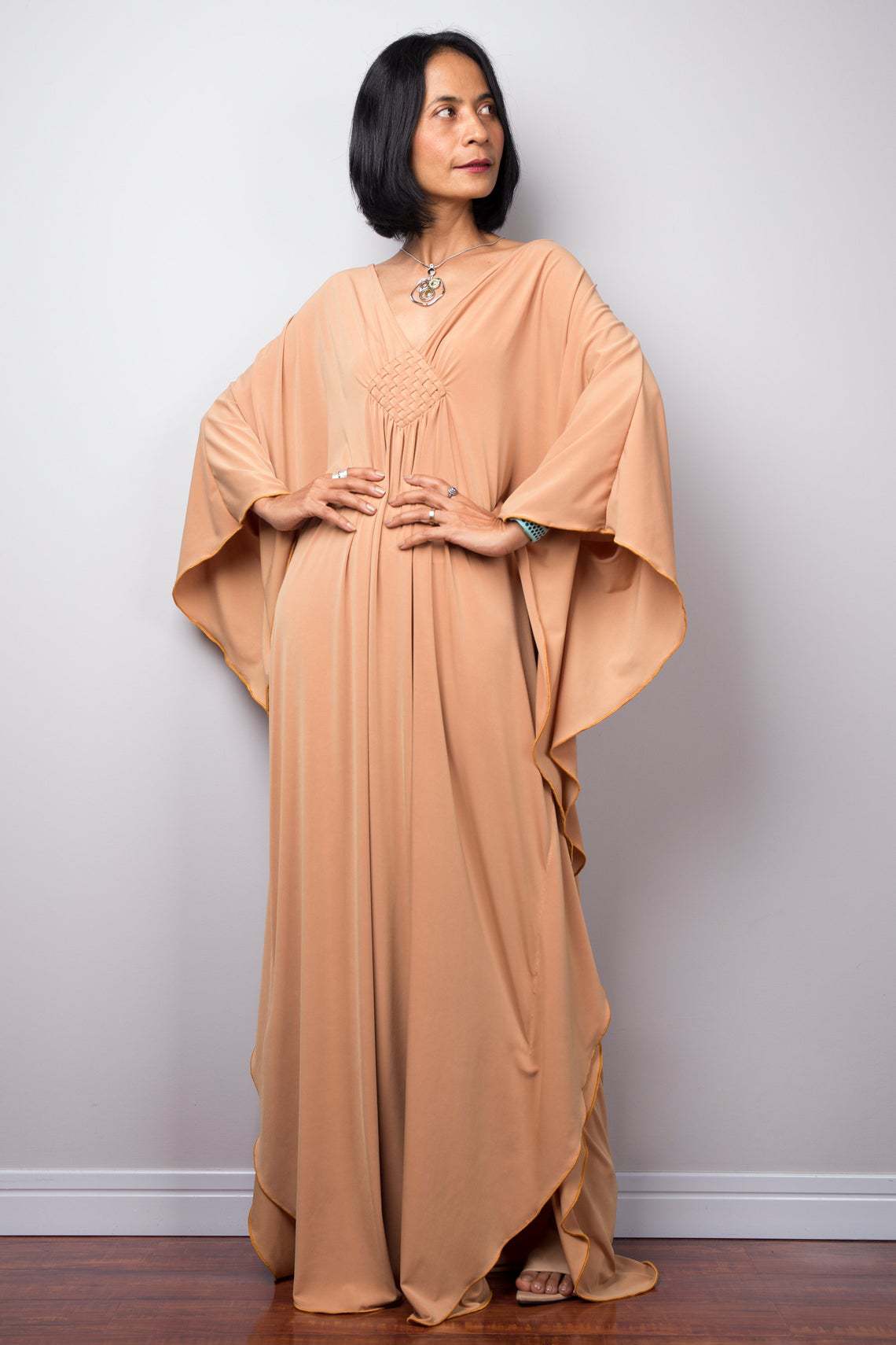 Center-Knit Beach Dress ¨C Loose Vacation Robe, Bikini Sun Protection Cover-Up for Women