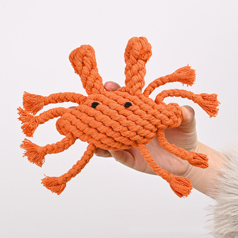 Cotton Rope Dog Toy – Cute Animals Chew