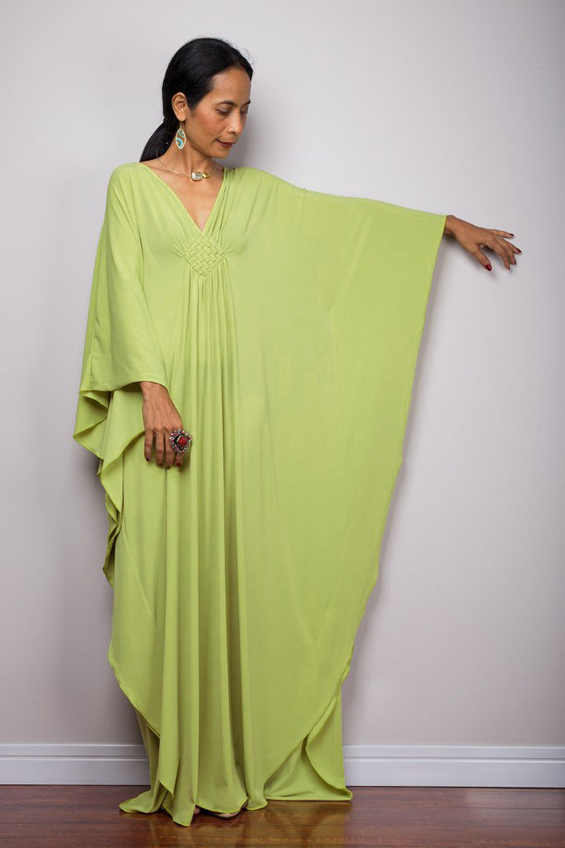 Center-Knit Beach Dress ¨C Loose Vacation Robe, Bikini Sun Protection Cover-Up for Women