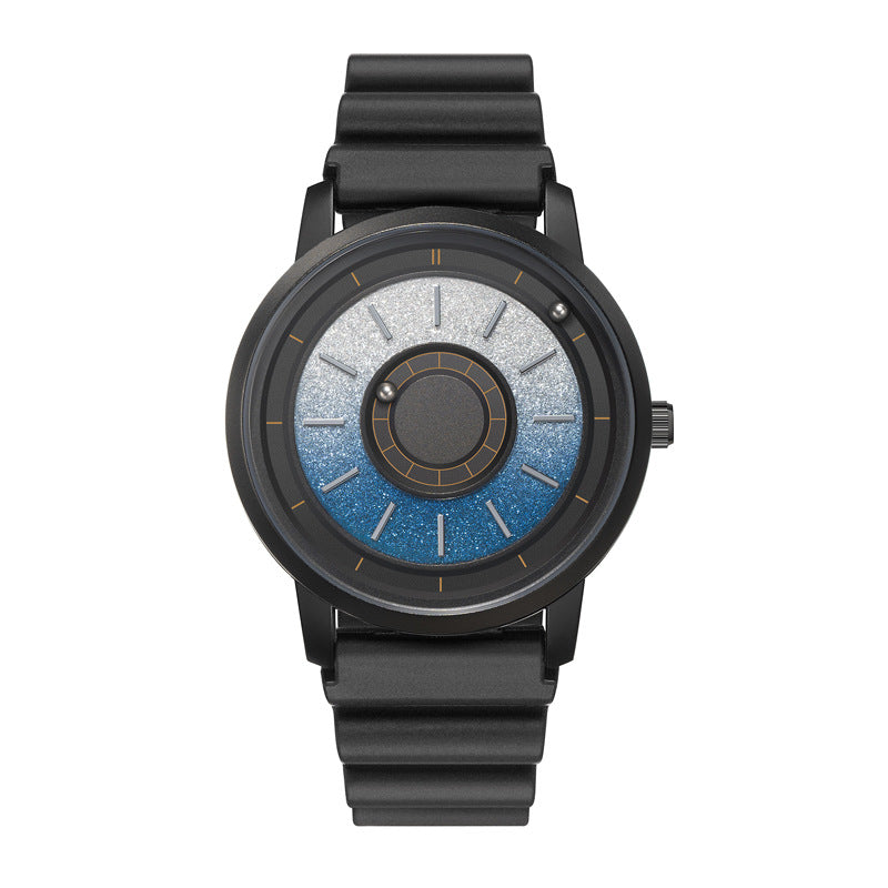 Orë magnetike kuarci për meshkuj EUTOUR me rrip origjinal prej çeliku inox 40 mm