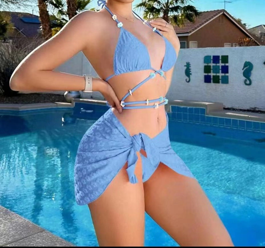 Women's Bikini Swimsuit Sexy Three-Piece Split Swimsuit